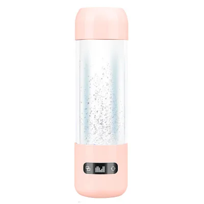 500ml SPE/PEM Smart Led Portable Hydrogen Generator Water Filter Ionizer Pure H2 Rich Hydrogen alkaline Bottle
