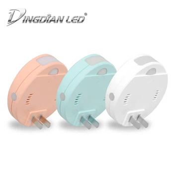

Smart Stair Night Lamp LED Night Light AC220V Photoelectric Induction Light Control Body Sensor Warm White LED Night Lightings