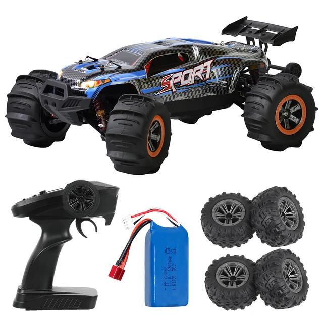 F-10 Remote Control Car 2.4GHz All-Terrain 60Km/h Off-Road RC Monster Truck High Speed Toy with Battery for Kids Christmas Gift