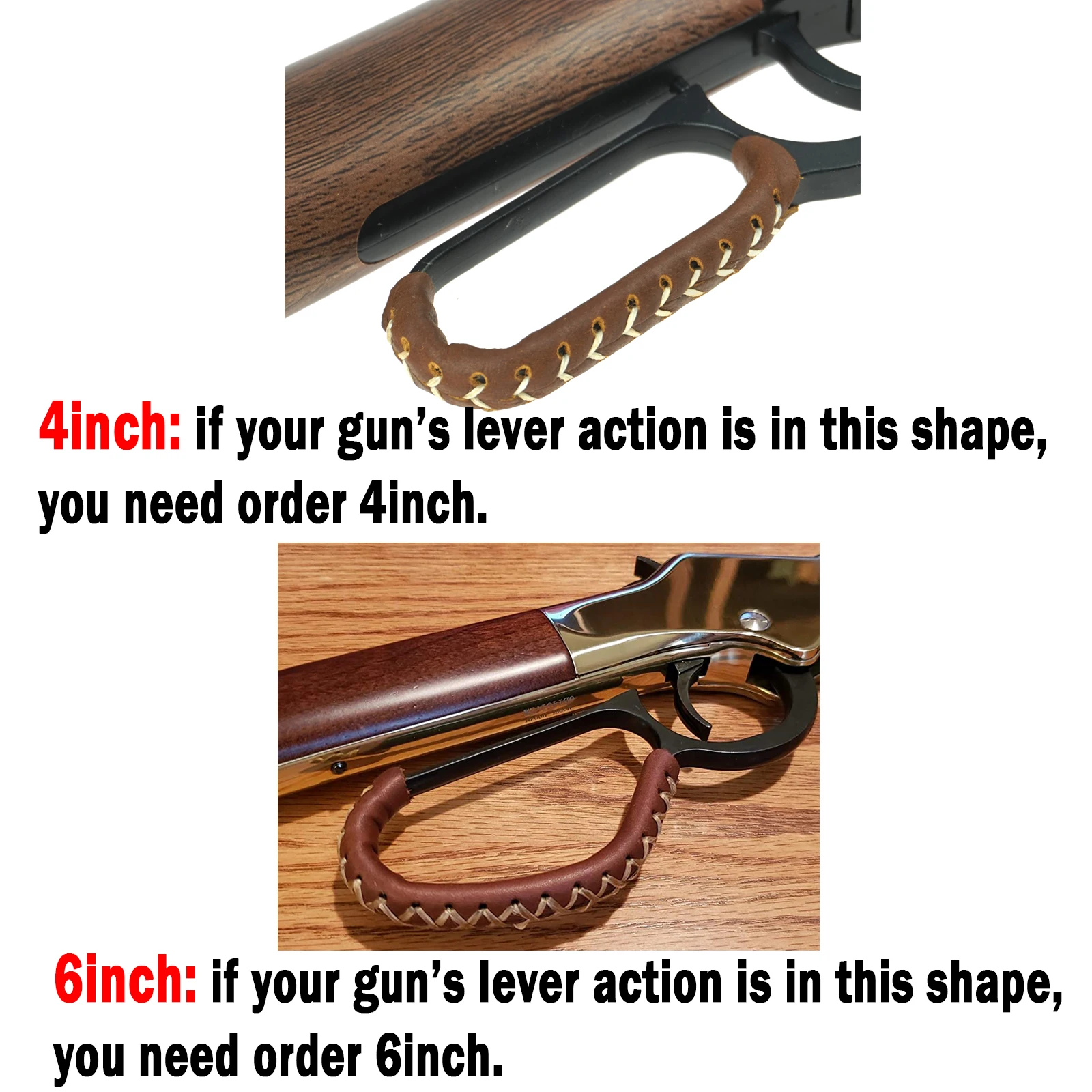 Avvolgimento a leva in vera pelle di alta qualità per fucili a leva/Marlin/Henry / Winchester