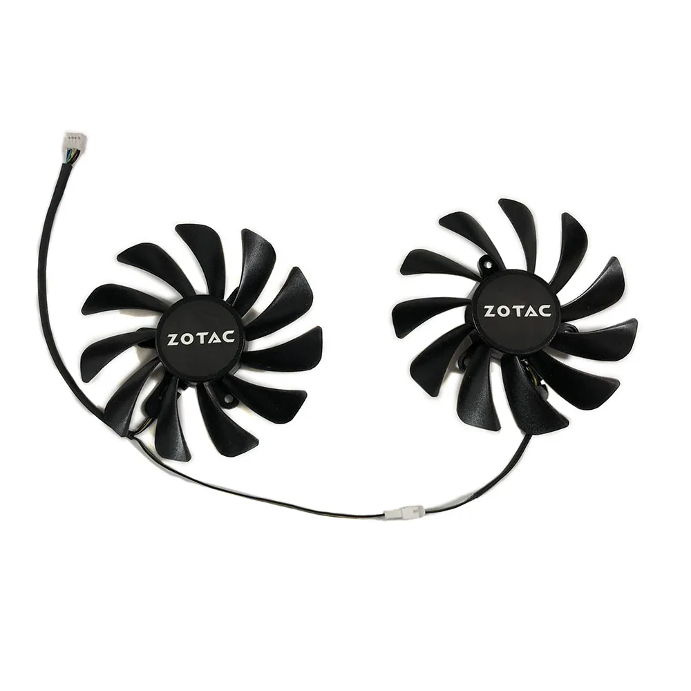 2 Pz/Set Gpu Cooler,95Mm Gaa8S2U,Ventilatore Per Schede Grafiche,Per Zotac Gtx 1080 Ti Amp Edition,Per Zotac Geforce Gtx 1070 Ti Amp Edition