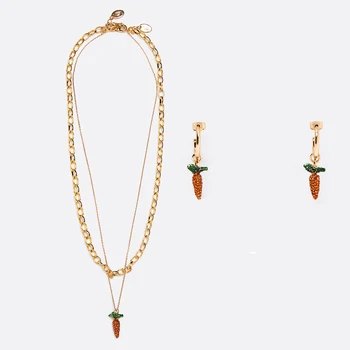 

Summer Fashion Cute Cherry ZA Necklace for Women 2020 Newest Bohemain Colorful Beaded Shell Pendant Neckalce Wedding Jewelry