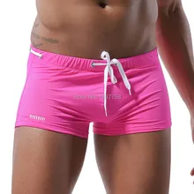 Купальный костюм для геев, мужские плавки, однотонные бикини, пляжные шорты Sunga, сексуальные плавки Sungas Homme