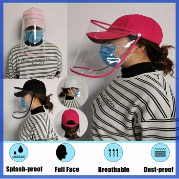 

Multifunction Protective Cap Anti Infection Protective Hat Eye Protection Anti-fog Windproof Hat Anti-saliva Face Cover Mask Cap