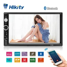 Hikity7010B 2 Din Автомобильный видео плеер " HD плеер MP5 сенсорный экран цифровой дисплей Bluetooth Мультимедиа USB Авторадио