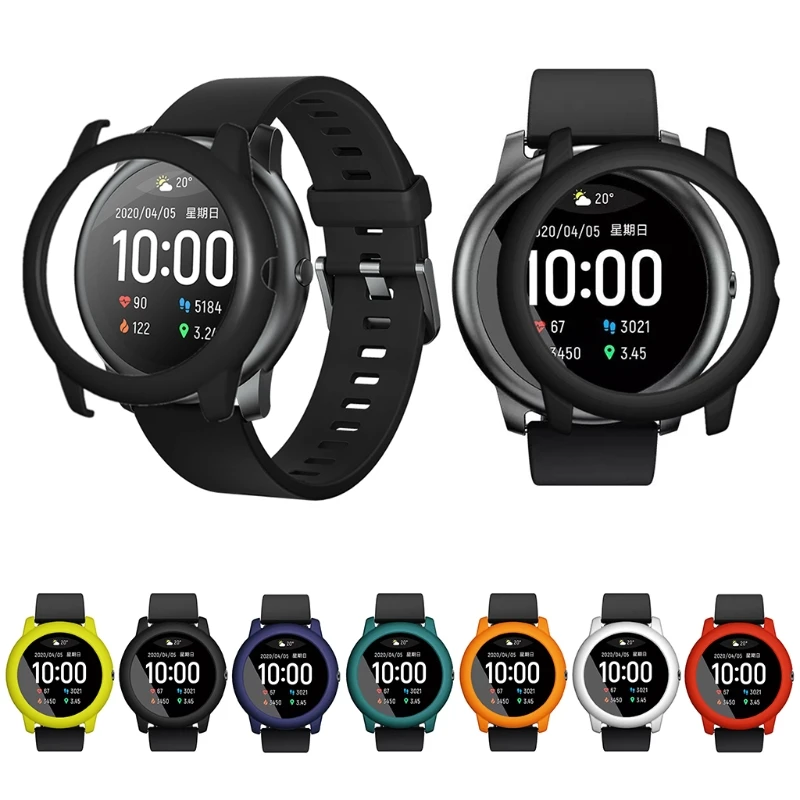 

Case For Xiao mi Haylou Solar LS05 Smart Watch Silicone Cover Shell Tempered