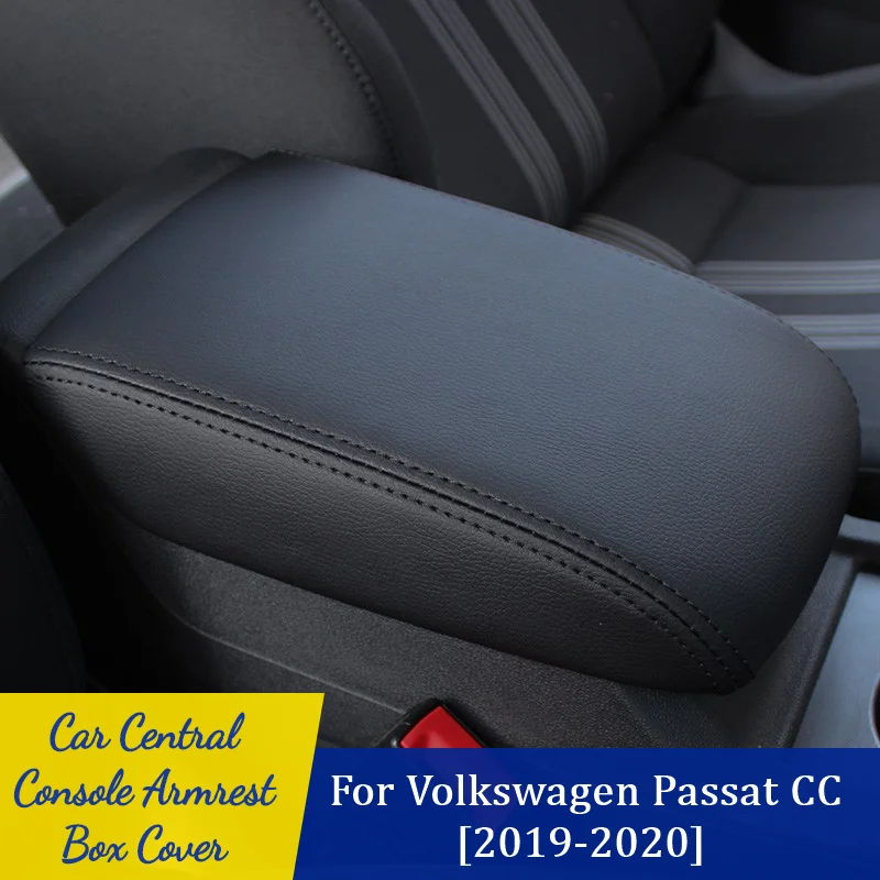 

Interior Armrest Anti-Dirty Pad Cover Sticker For Volkswagen VW Passat CC 2019 2020 Car Styling 1PCS PU Leather Cover Sticker