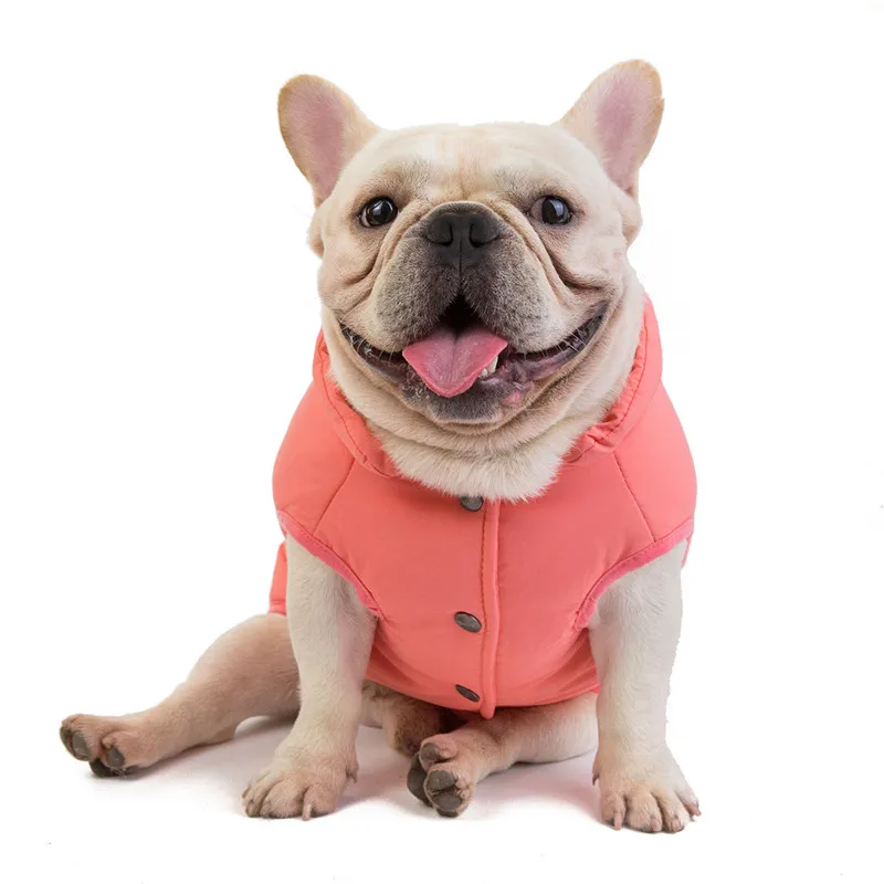 3 цвета, хлопковая французская одежда для бульдога, зимняя теплая куртка для собак, куртка для маленьких собак, одежда для щенков, Мопсов, одежда ubranka dla psa