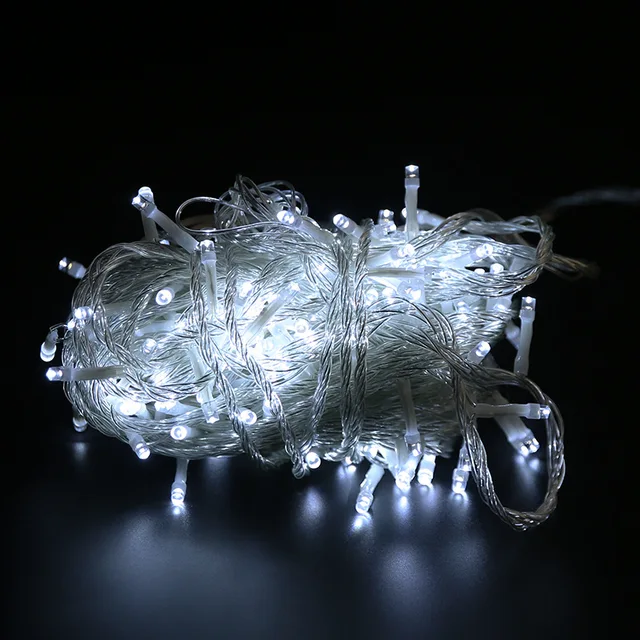 10M 100M Led String Garland Christmas Tree Fairy Light Chain Waterproof Home Garden wedding Party Outdoor Holiday Decoration Cold White