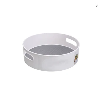 

Anti Slip Practical Round Rotating Frame Storage Tray Easy Clean Condiment Home Multifunctional Tool ABS Space Saving Corner
