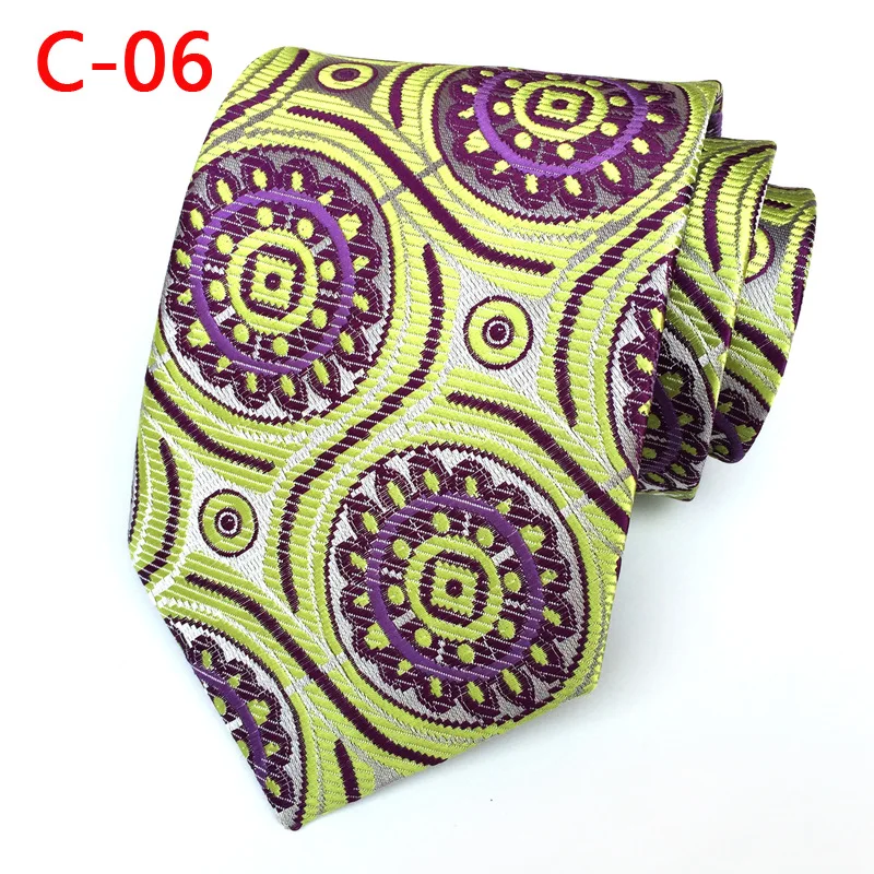 Necktie Мужской Жаккардовый тканый клетчатый Цветочный Пейсли Свадебный Праздничный узкий галстук на шею из полиэстера 8 см Шелковый Цветочный деловой ГАЛСТУК - Цвет: Necktie