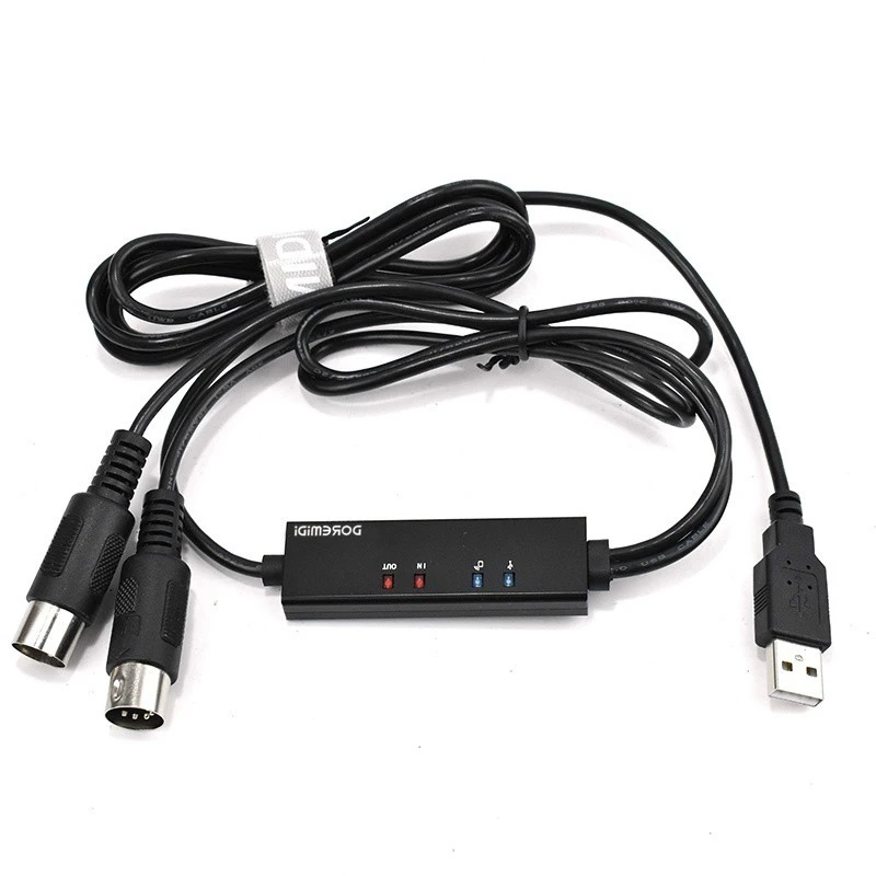 DOREMiDi Беспроводной Bluetooth USB к миди кабель для передачи данных конвертер MIDI адаптер