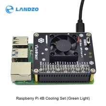 Ahududu Pi GPIO soğutma fanı genişletme kartı LED ahududu Pi için uyumlu 4B/3B +/3B