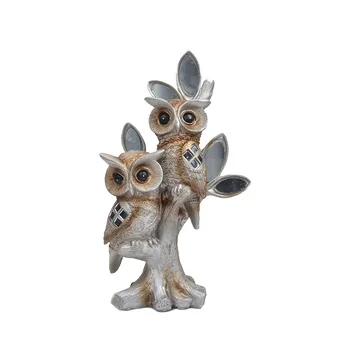 

New style animal sculpture statue resin owl home decoration accessories modern craft ornament new year christmas gift