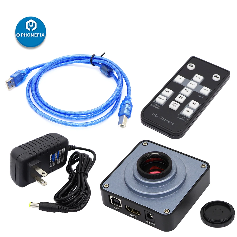 US $58.00 Microscope Hd Camera 14mp 16mp 38mp Hdmi Digital Video Camera Usb C Mount Picture Video Recorder For Phone Soldering Pcb Repair