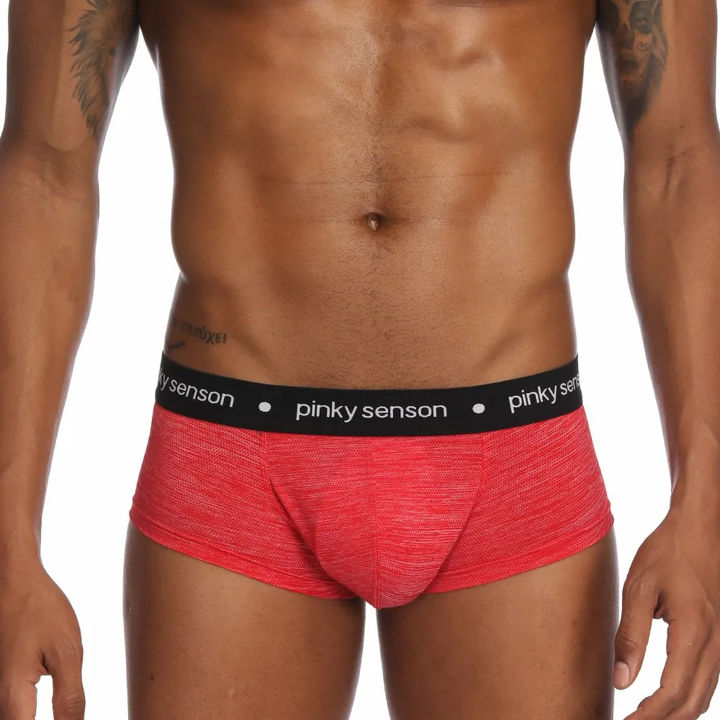 Men's Sexy Underwear Boxer Cotton Underpants Underpants Solid Seamless Boxershorts Cuecas Breathable Mens Underwear Boxer Homme