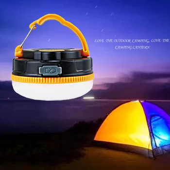 

Charging camping lights Portable 1800MA waterproof camping lights five outdoor LED tent lights