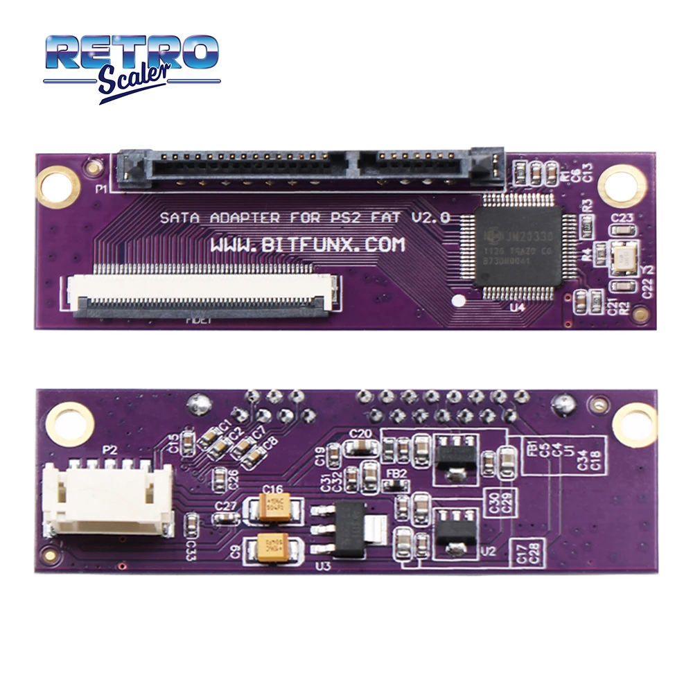 

RetroScaler Purple SATA Adapter Upgrade Board for PS2 IDE Original Network Adapter