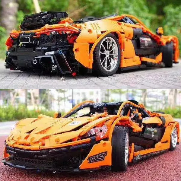 13090 пресс-формы King MOC Technic серии моделей Супер гоночный автомобиль 1:8 Модель Строительный блок кирпичи игрушки подарок для детей