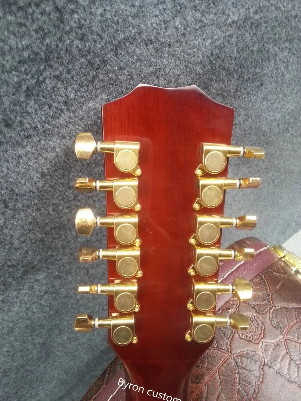 GA body 12 струн koa Акустическая гитара 12 струн одинарная акустическая электрическая Народная гитара