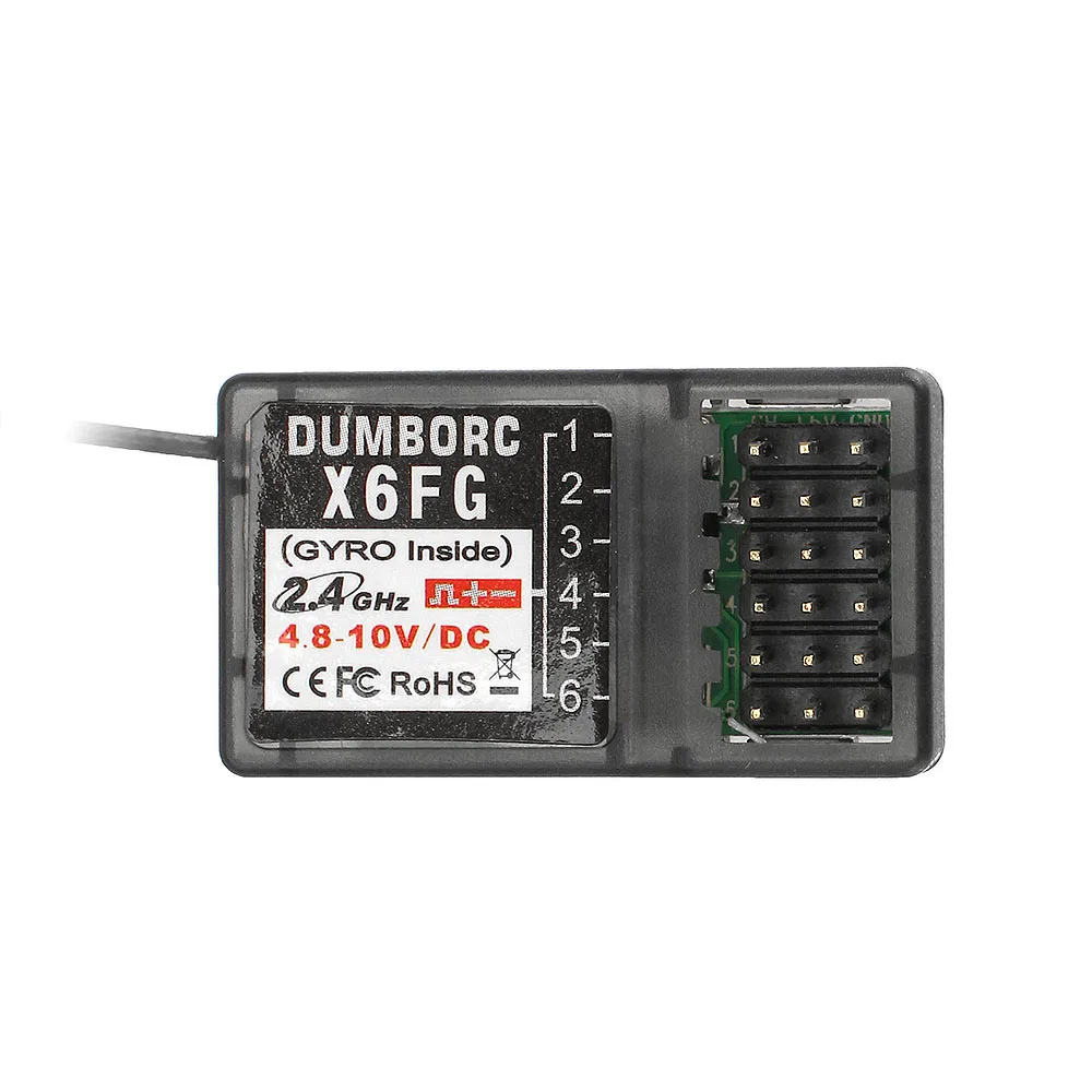 Приемник с гироскопом для дистанционного управления передатчиком RC X6 6 каналов 2 4