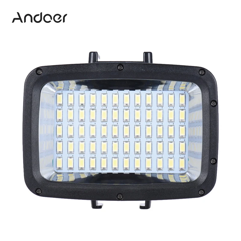 Andoer, ультра яркий светильник для фотостудии 5500 лм, 3 режима, светодиодный светильник для дайвинга K, заполняющий светильник для GoPro камеры Xiaomi Yi SJCAM