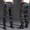 Spring Brand Men Fashion Cargo Pants Multi-pockets Baggy Men Pants Casual Trousers Overalls Camouflage Pants Man 2