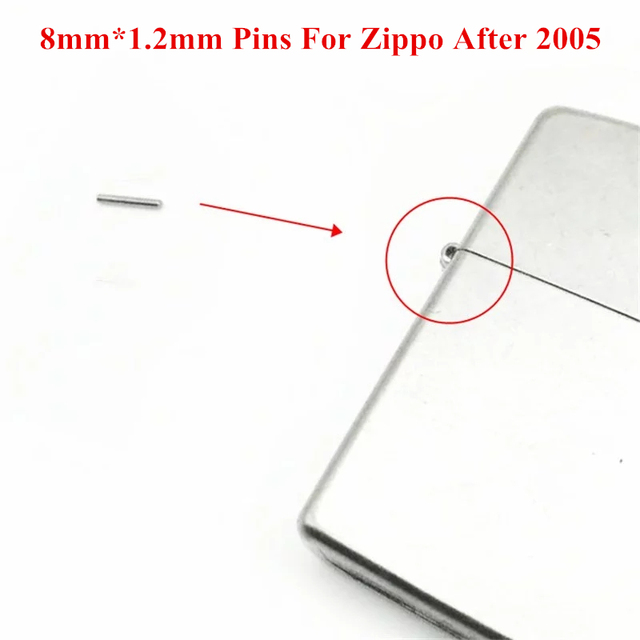 8*1.2mm & 9*1.2mm Universal Replacement Stainless Steel Hinge Pins For Zippo Kerosene Petrol Lighter Repair Accessory