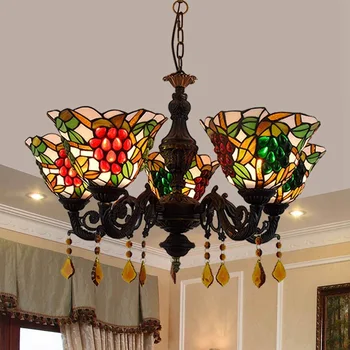 

Modern Chandelier Light Lustre Led Chandelier Tiffany's Living Room Dining Bedroom Multi Head Wine Bar Internet Hanging Lamps