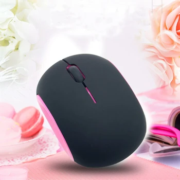 

Silent Wireless Mouse Optical Ergonomic Computer Mice Noiseless Rechargeable Noiseless PC Office Cute Pink Mause For Girl Kids