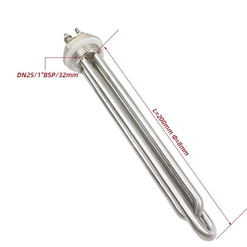 Elemento de aquecimento tubular de água, DN25 Thread Solar Water Heater,  12V, 24V, 36V, 48V - AliExpress