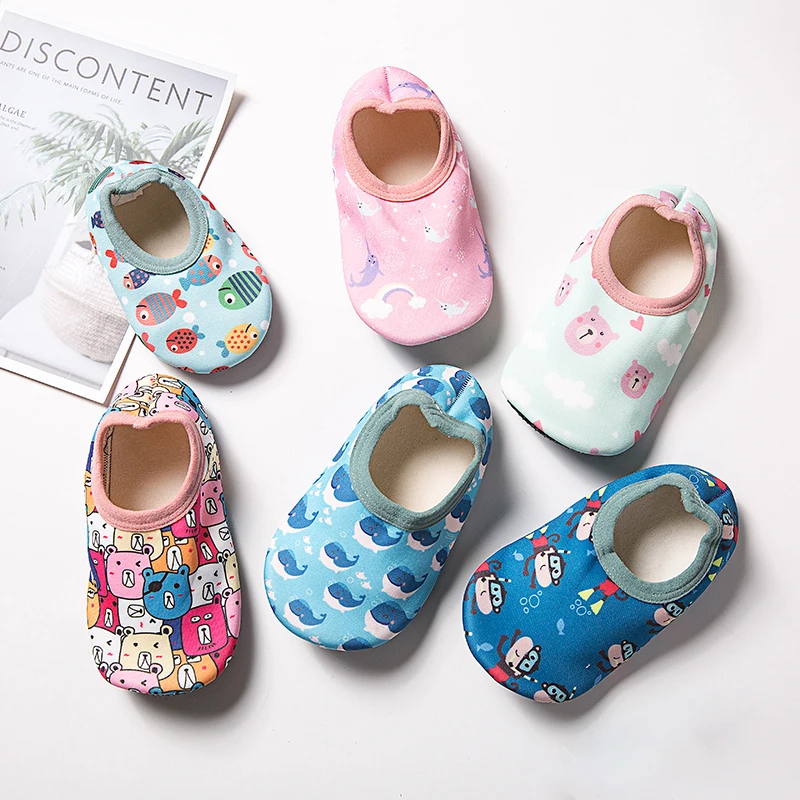 YEAMOLLY/Зимние плюшевые теплые Нескользящие домашние носки-тапочки нескользящие носки-башмачки цветные милые носки-тапочки с рисунком для детей и женщин