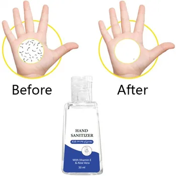 

30/50ml Travel Portable Mini Hand Sanitizer Anti-bacteria Moisturizing Quick-drying Disposable Hand Sanitizer Soothing Gel k2