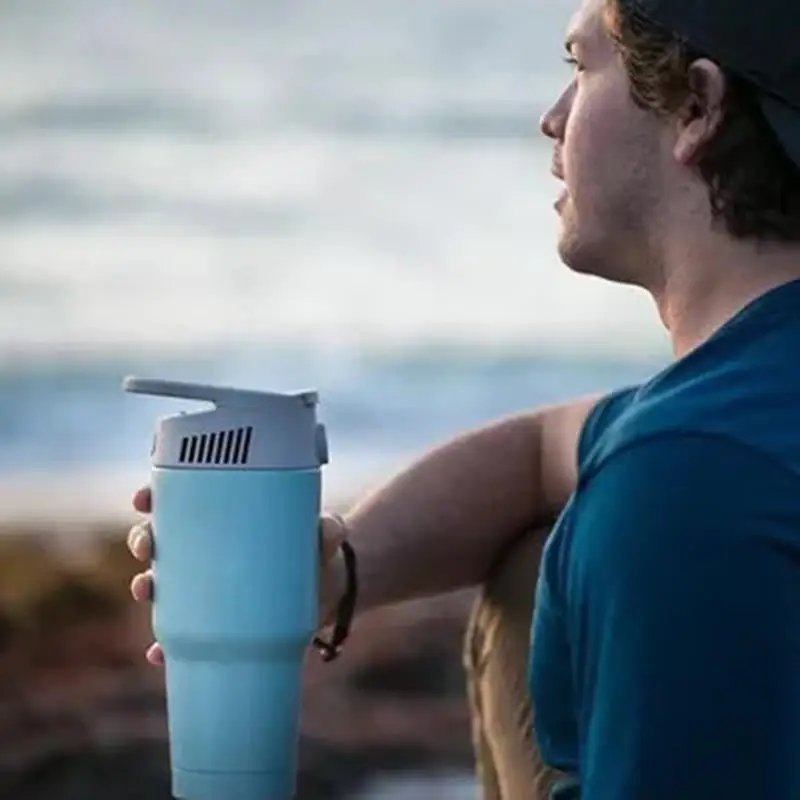

Dual-Use Cooling Fan Cup Electric Cooling Heating Cup Shape Fan Portable 2 In 1 Outdoor Travel Cooling Warming Air Cooler