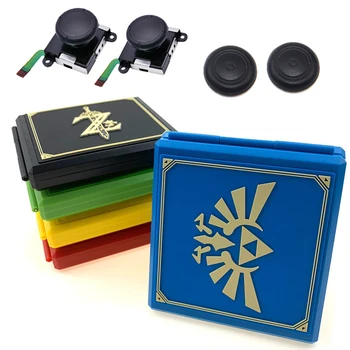 

For Nintend Switch Game Card Case Storage Box for Nintendo Switch for 12 in 1 NS Game Cards case + 3D Analog joysticker