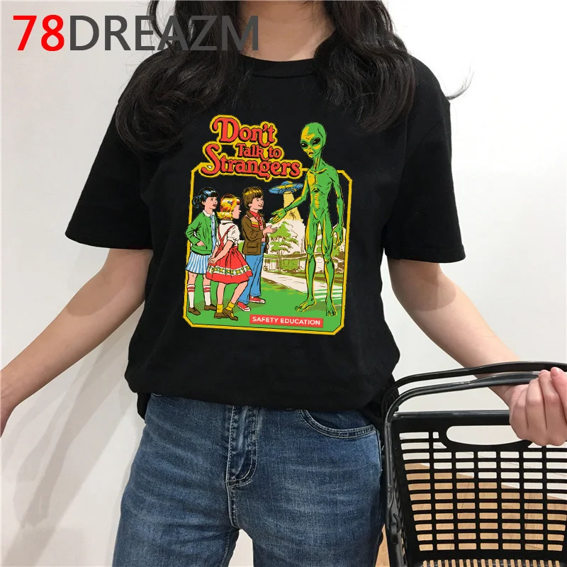 Satan Horror T Shirt Women Demon Death Scary Devil Funny T-shirt Satanism  Alien Grim Reaper Satanist Graphic T Shirts Female