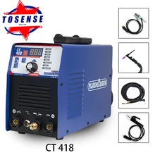 Machine à souder 3 en 1 ct418, découpeur plasma, soudage tig Argon, machine à souder mma, impulsion, onduleur cc
