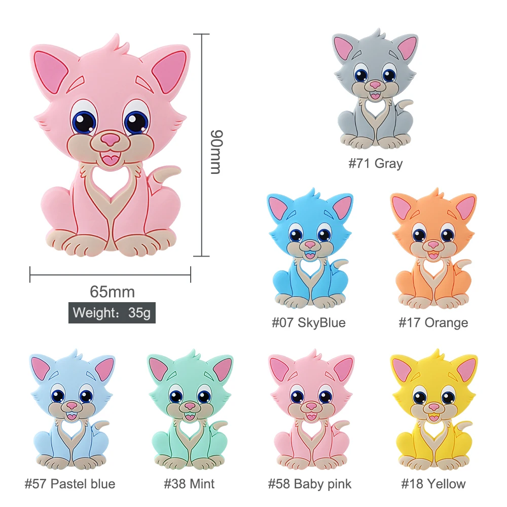 Keep & вырасти из мультфильма Холодное сердце 1 шт. Кошка Силиконовые Прорезыватели