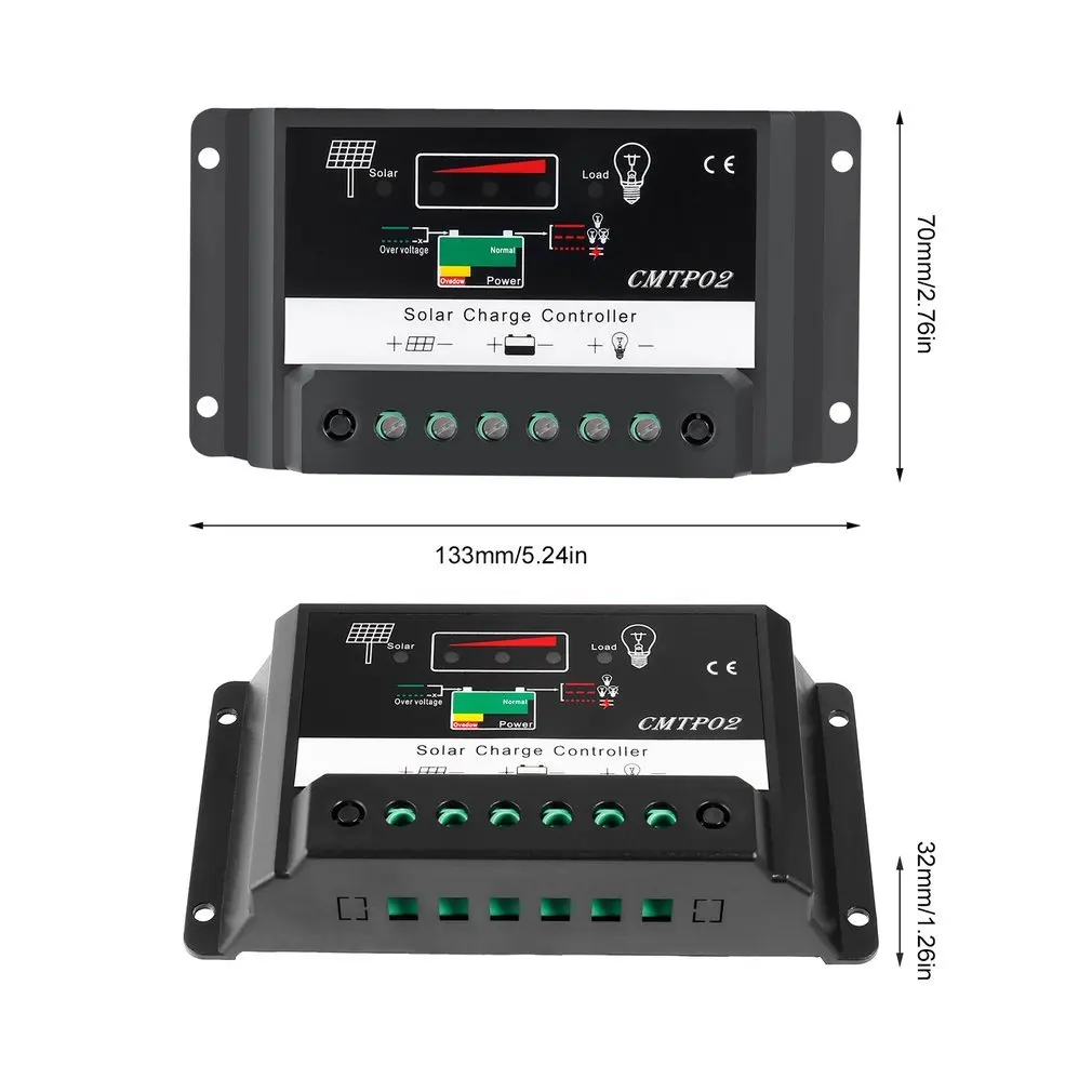 0A PWM солнечная панель регулятор заряда батареи 12V 24V автоматический переключатель