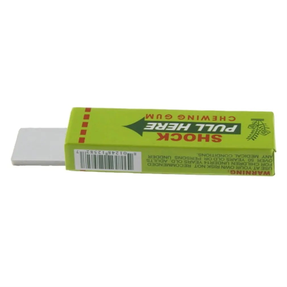 Novelty Electric Shock Shocking Chewing Gum Pull Out Head Fashionable Unique Fantastic Safety Trick Joke Funny Toys for Gif