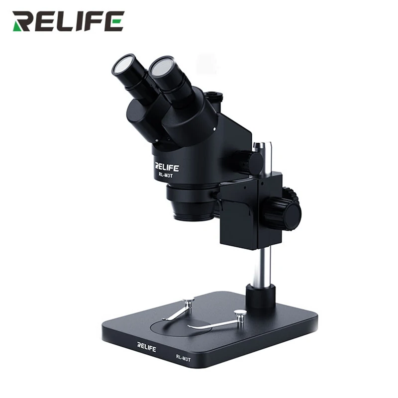 US $188.98 Relife Trinocular Stereo Microscope 07 45x Continuous Zoom Microscope With Camera For Phone Pcb Electronic Repair Device Rl M3