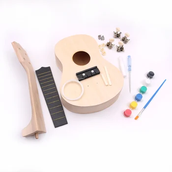 

DIY Ukulele Kit Wooden Hawaii Musical Instrument Tool 21 Inch for Kids Children FOU99