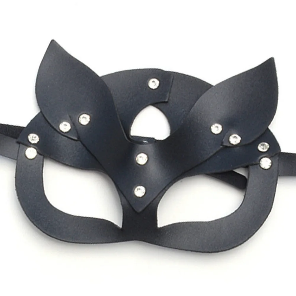 Женская сексуальная маска, маска на половину глаз, косплей, для взрослых, Кожаная маска, игра, маска для хеллоуина и карнавала, костюм, Танцевальная Маска
