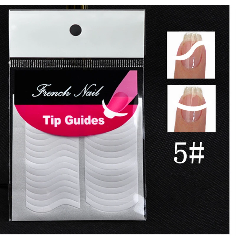8 пачек наклейки для ногтей дизайн французский маникюр на ногти руководство DIY