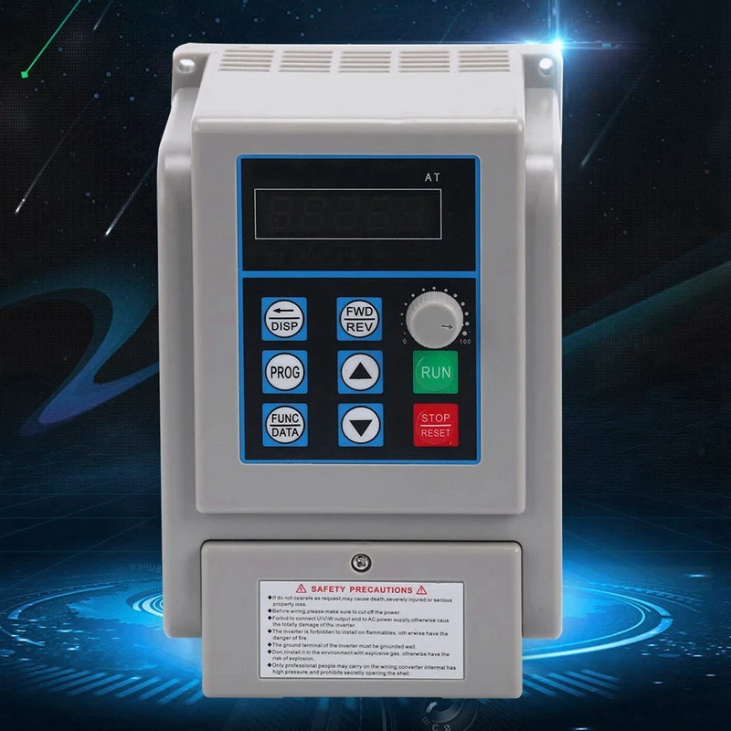

AC220V 8A 1.5KW Single Phrase Variable Frequency Drive Converter Speed Controller Inverter