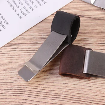 

3Pcs Stainless Steel Pencil Clip Durable Pen Holder Fashion Dairy Notebook Pen Holder Spiral Loose Leaf Memo Clip (Black Coffee