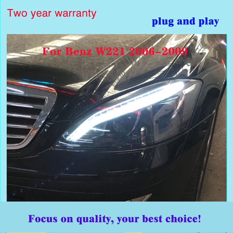 Автомобильный стиль benz Головной фонарь для W221 фары 2006-2009 S300 S400 фары светодиодный авто DRL лампы Hid биксенон авто аксессуары