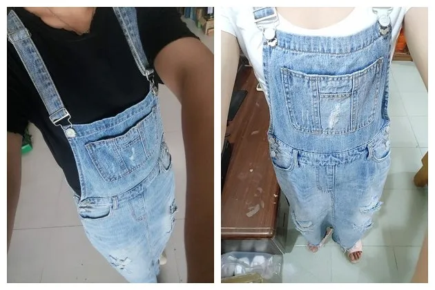 Shoulder Strap Denim Dress Female 