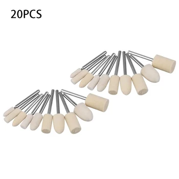 

20Pcs/Set Felt Polishing Felt Polishing Buffing Wheel Rotary Accessory