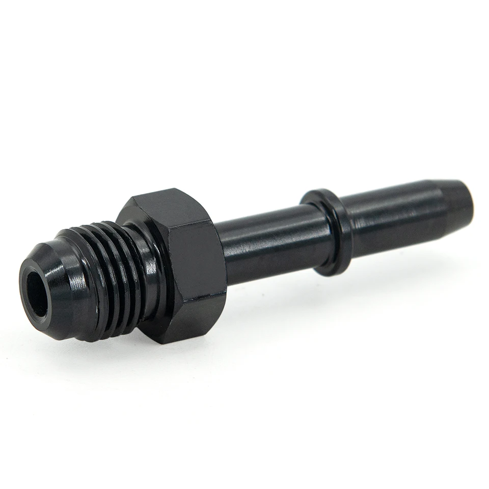 2-Pack 6AN To 3/8 & 5/16 SAE EFI Fuel Rail Adapters - Quick-Disconnect Push-On Fittings For Automotive Fuel Lines